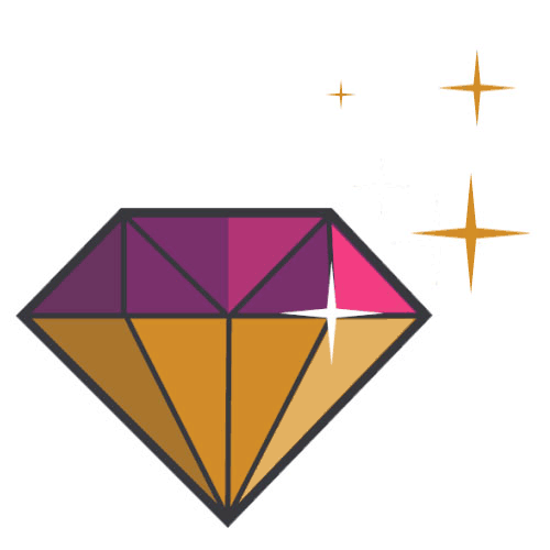 Extract Talent Icon GIF - Diamond with moving sparkles